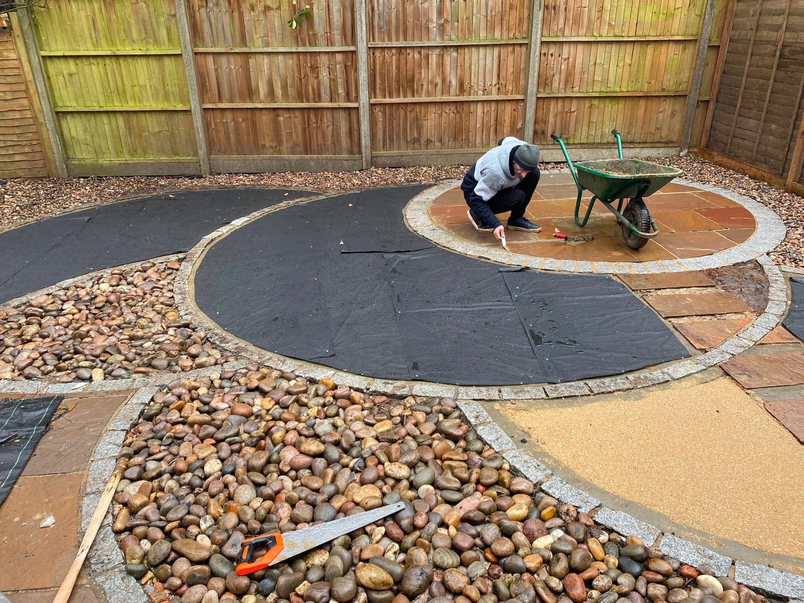 Patio — stone & cobbles